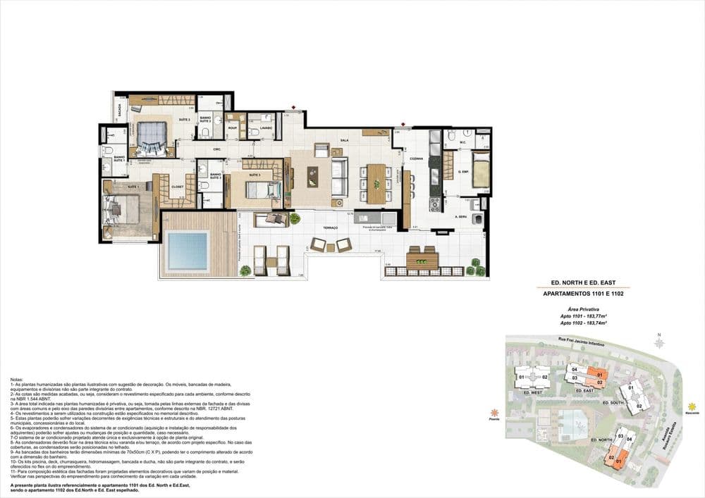 planta do imóvel Latitud Condominium Design  em Barra da Tijuca no rio de janeiro id:1