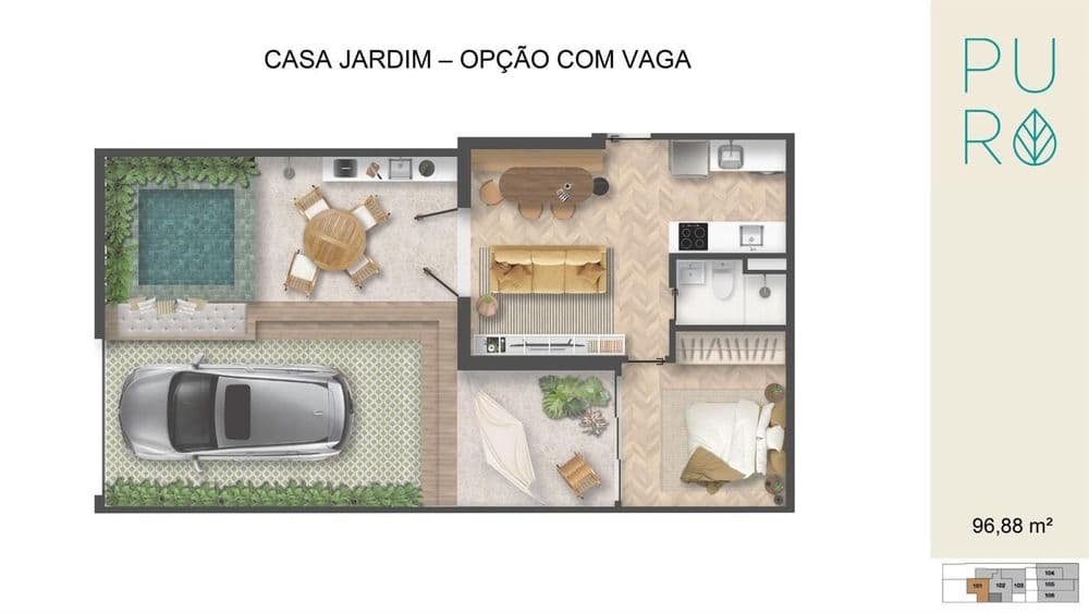 planta do imóvel Puro Casas Inteligentes  em Jardim Botânico no rio de janeiro id:4