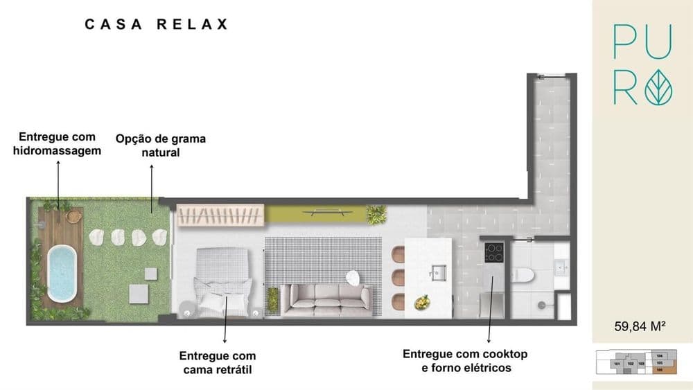 planta do imóvel Puro Casas Inteligentes  em Jardim Botânico no rio de janeiro id:7